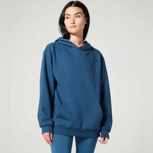 NWT Wear It To Heart DRIVER RELAXED HOODIE DEEP LAKE Sz M